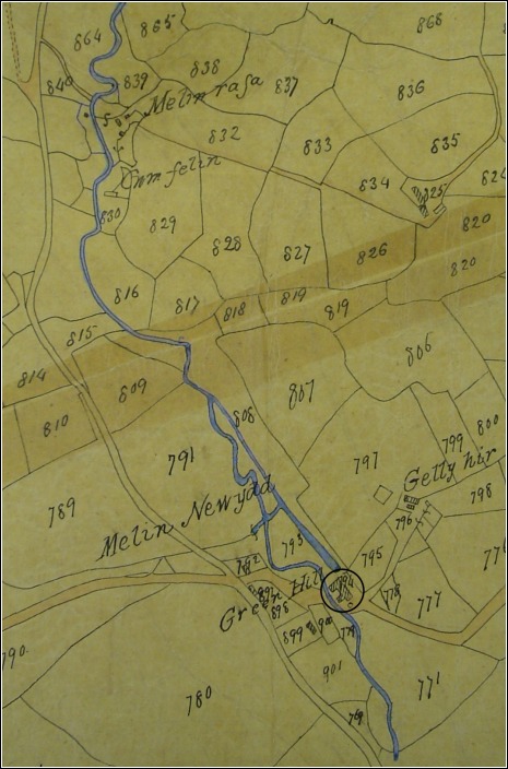 Courtesy Llanelli Library ~ Stepney Estate Map Book circa 1850 Courtesy Llanelli Library ~ Stepney Estate Map Book circa 1850