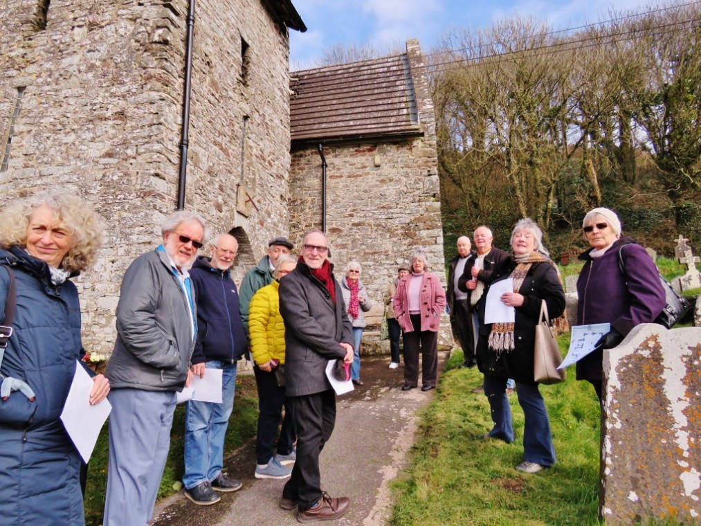 LCH members gather at the entrance LCH0313 St. Ishmael’s Church Visit 24