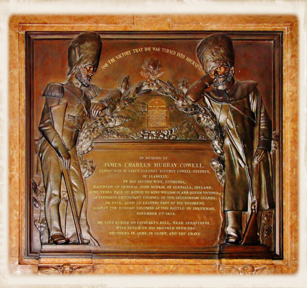 Brass Memorial Plaque Colonel Murray Cowell - Photo by Carole Ann Smith Brass Memorial Plaque Colonel Murray Cowell - Photo by Carole Ann Smith